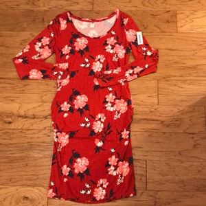 NWT Long sleeve fitted maternity dress